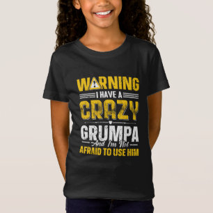 Grappige kleindochter Grumpa woord kunst T-shirt