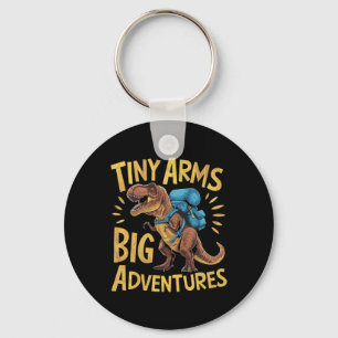 Grappige Kleine Armen Grote Avonturen Wandelende T Sleutelhanger