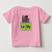 Grappige Kleine Dame Periodiek Systeem Element Sym (Achterkant)