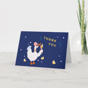 Grappige Kleine Eend Bad Rubber Eend Baby Shower Bedankkaart