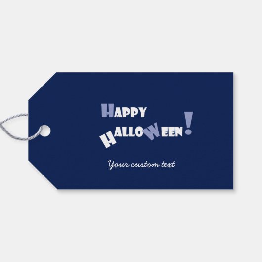 Grappige kleine geesten Halloween Custom Cadeaulabel (Achterkant Horizontaal)