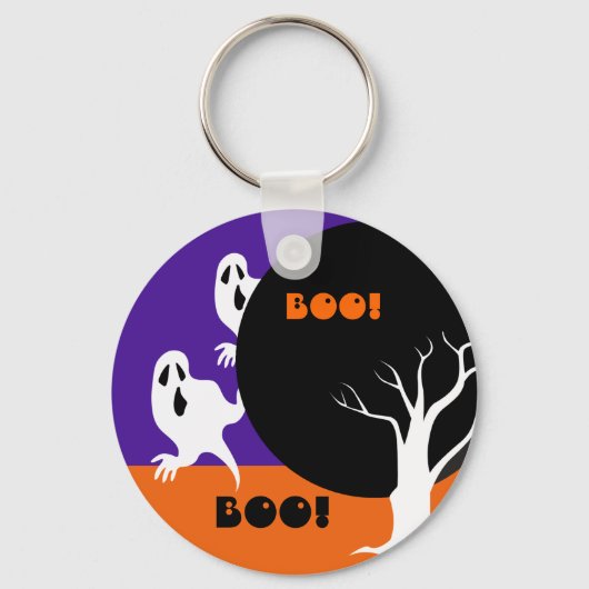 Grappige kleine geesten Halloween Gift Sleutelhanger (Voorkant)