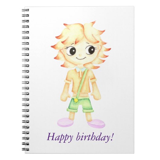 Grappige kleine gember jongen notitieboek (Voorkant)