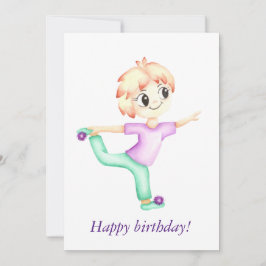 Grappige kleine gember jongen sportman