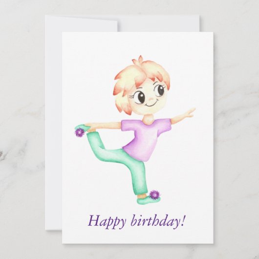 Grappige kleine gember jongen sportman (Voorkant)