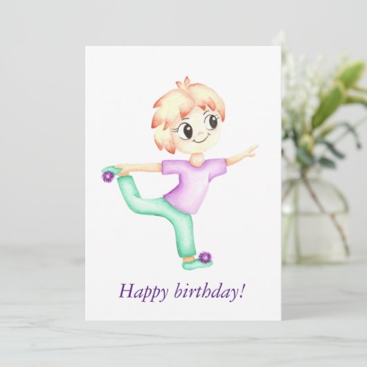 Grappige kleine gember jongen sportman (Staand voorkant)