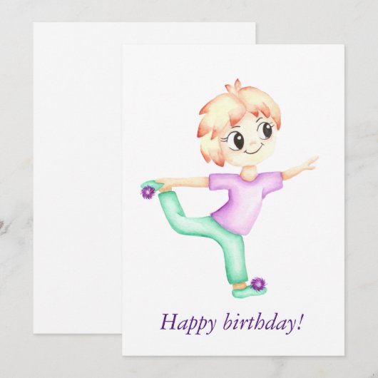 Grappige kleine gember jongen sportman (Voorkant / Achterkant)