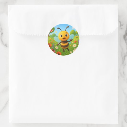 Grappige kleine hommel sticker (Tas)