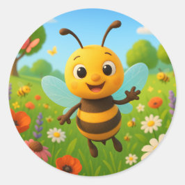 Grappige kleine hommel sticker