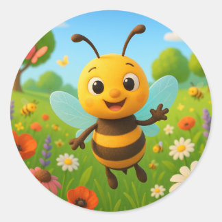 Grappige kleine hommel sticker