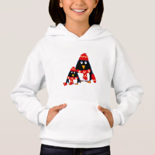 Grappige Kleine Kerstmis Hoodie van Pinguïnen