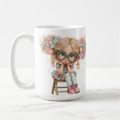 Grappige kleine meisje Mok (Links)