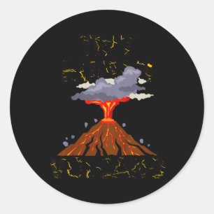 Grappige Kleine Menselijke Vulkanen Citaat Peuters Ronde Sticker