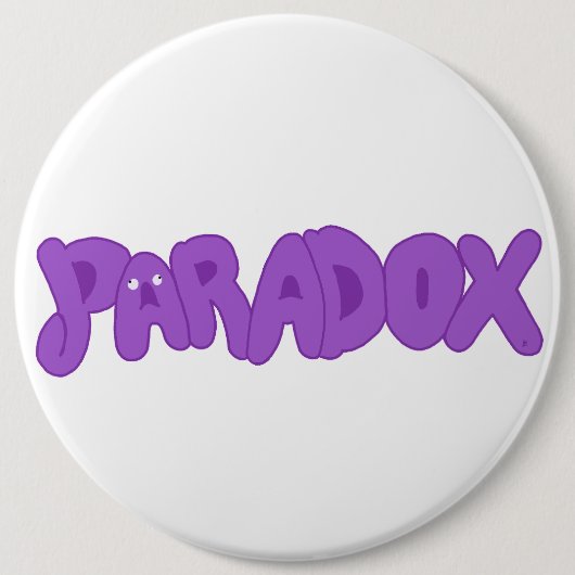 Grappige kleine paradox speld ronde button 6,0 cm (Voorkant)