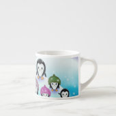 Grappige Kleine Pinguïns Espresso Kop (Rechts)