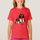 Grappige kleine pinguïns Kinder T-shirt (Voorkant)