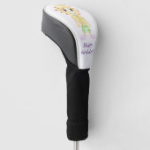 Grappige kleine roodharige jongen golfheadcover (Schuin)