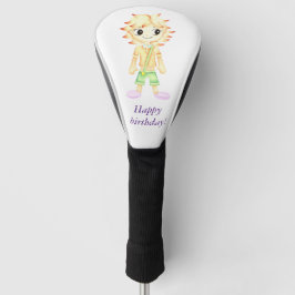 Grappige kleine roodharige jongen golfheadcover