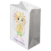 Grappige kleine roodharige jongen medium cadeauzakje (Achterkant Gekanteld)