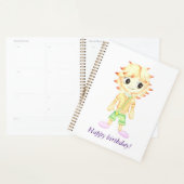 Grappige kleine roodharige jongen planner (Display)