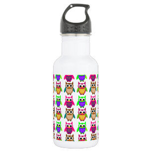grappige kleine uilen waterfles 
