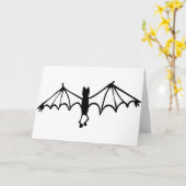 Grappige kleine vleermuis kaart (Gele Bloem)