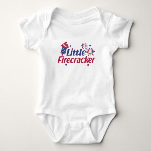 Grappige Kleine Vuurwerk Kraker 4 Juli Romper (Voorkant)