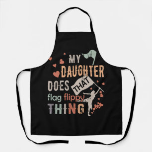 Grappige kleur bewaker mama vader mijn dochter doe schort