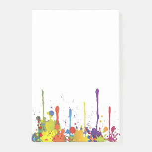 GRAPPIGE KLEURENSPATTING II + jouw achtergrond & i Post-it® Notes