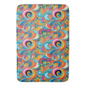 Grappige kleurliefhebbers patroon betegeld badmat (Voorkant Verticaal)