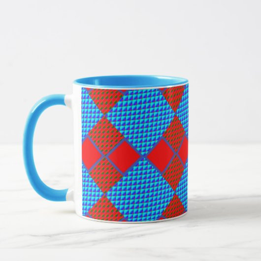 Grappige kleurrijke 3D digitale kunst combo Mok –  (Links)
