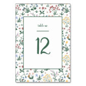 Grappige kleurrijke bloemen bruiloft kaart (Voorkant)