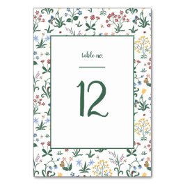 Grappige kleurrijke bloemen bruiloft kaart