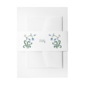 Grappige kleurrijke bloemen bruiloft uitnodigingen wikkel (Voorkant Voorbeeld)