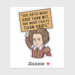 Grappige kleurrijke citaat Humor belediging Sticker