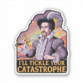 Grappige kleurrijke citaat Humor illustratie Sticker (Voorkant)