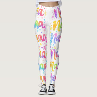 Grappige Kleurrijke Dromerige Quote Verfspatten Re Leggings