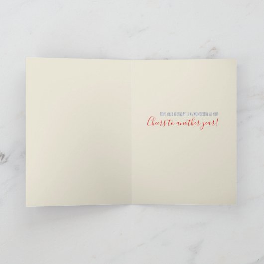 Grappige kleurrijke gelukkige verjaardag nooit vol kaart (Binnen)