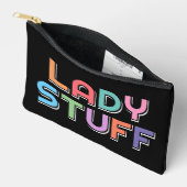 Grappige kleurrijke grillige dame meisje dingen etui (Open)