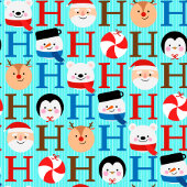 Grappige kleurrijke ho ho ho ho kerstbelettering fleece deken