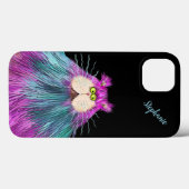 Grappige Kleurrijke Kat Persoonlijk Case-Mate iPhone Case (Achterkant (horizontaal))