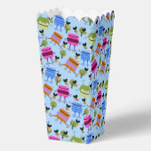 Grappige Kleurrijke Kikkers en Hommels Bedankdoosjes (Achterkant)