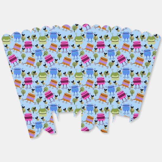 Grappige Kleurrijke Kikkers en Hommels Bedankdoosjes (Ongevouwen)