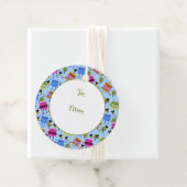 Grappige Kleurrijke Kikkers en Hommels Bedankjes Labels (In situ)