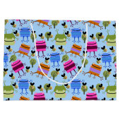 Grappige Kleurrijke Kikkers en Hommels Groot Cadeauzakje (Achterkant)