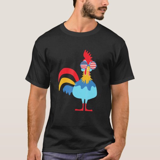 Grappige Kleurrijke Kip T-shirt (Voorkant)