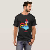 Grappige Kleurrijke Kip T-shirt (Voorkant volledig)