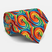 Grappige Kleurrijke Lollypop Stropdas (Opgerold)