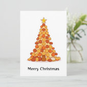 Grappige Kleurrijke Moderne Stijlvolle Prettig Ker Feestdagenkaart (Staand voorkant)