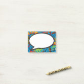 Grappige Kleurrijke Moderne Stripboek Spreekwolk Post-it® Notes (Op bureau)